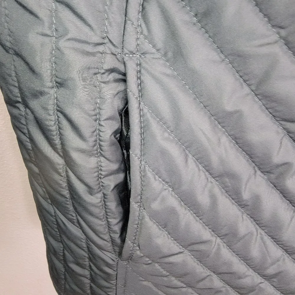 Dennis Basso Water Resistant Quilted Moto Vest Size Medium